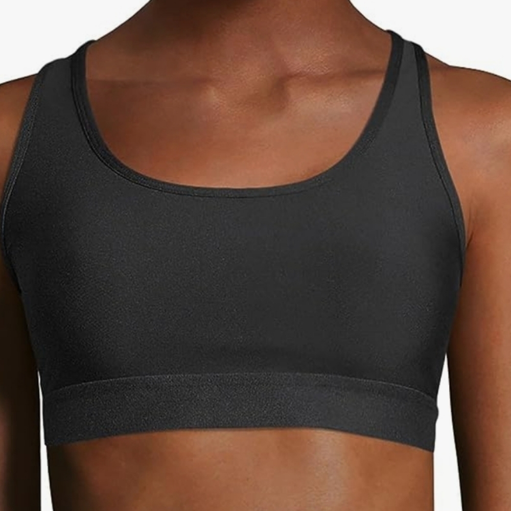 Hanes  Black Women’s Wireless Racerback Sports Bra, NWT Size 2XL